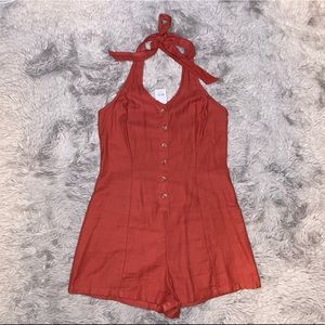 NWT Rust Halter Romper
